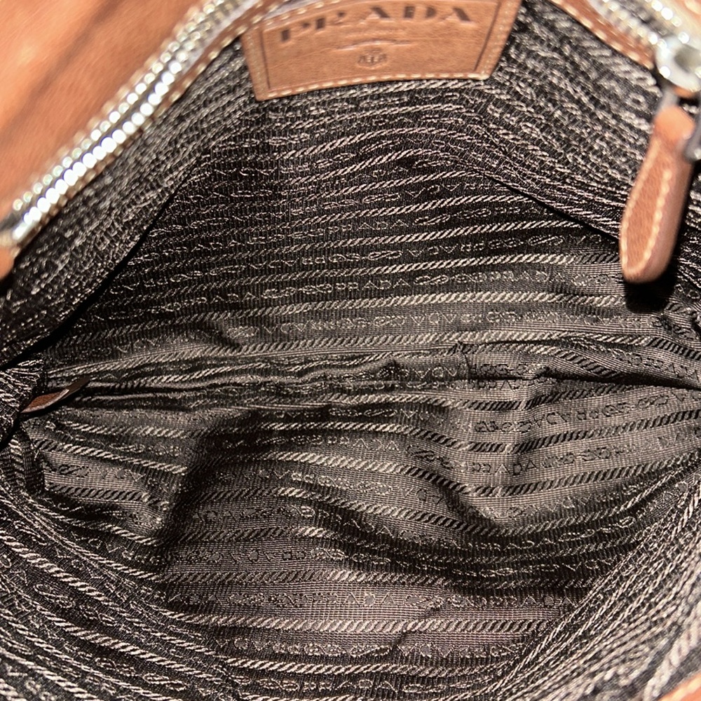 Prada logo jacquard denim tote bag - authentic - Picture 8 of 9